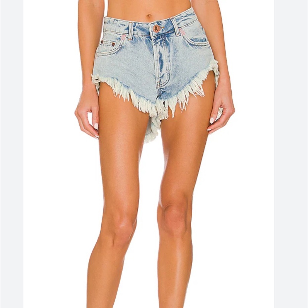 One Teaspoon Rollers Denim Shorts Size 24